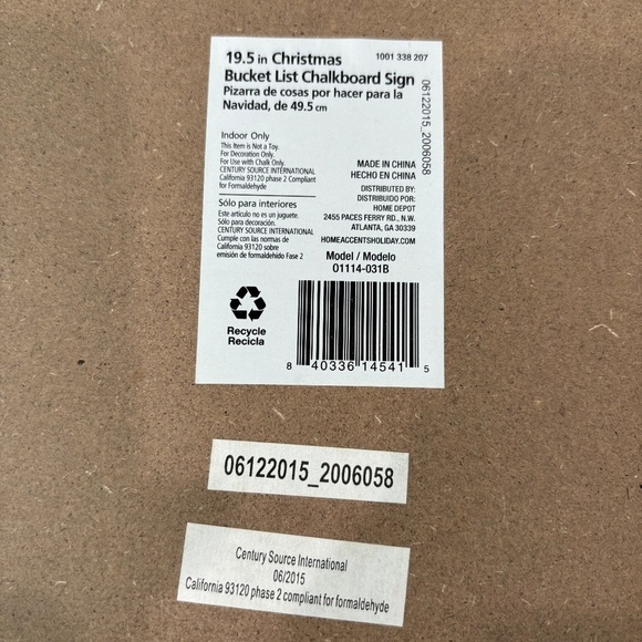 Christmas Holiday Bucket List Chalkboard Sign - Picture 7 of 7